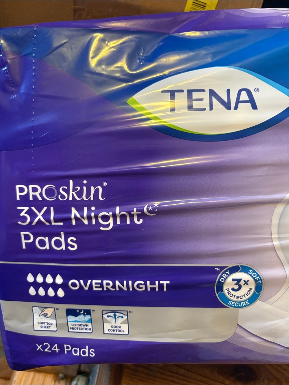 1 TENA Intimates Overnight Women Bladder Control Heavy Absorbency Disp Pads 24